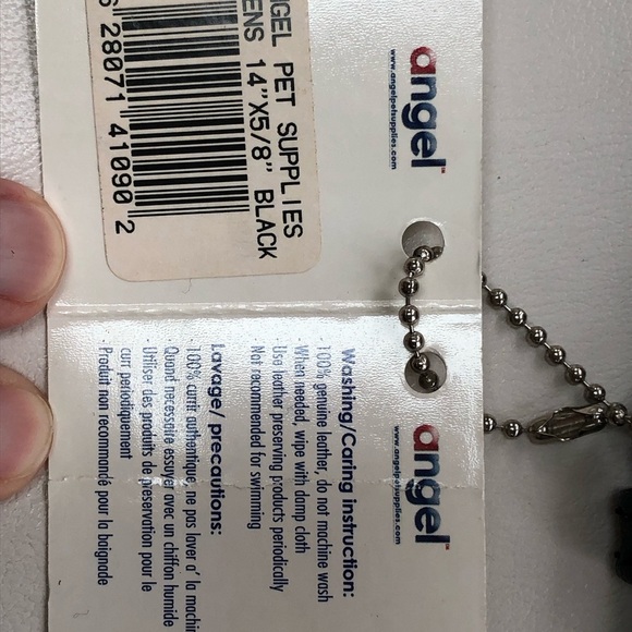 BNWT Angel leather dog collar - Picture 3 of 4